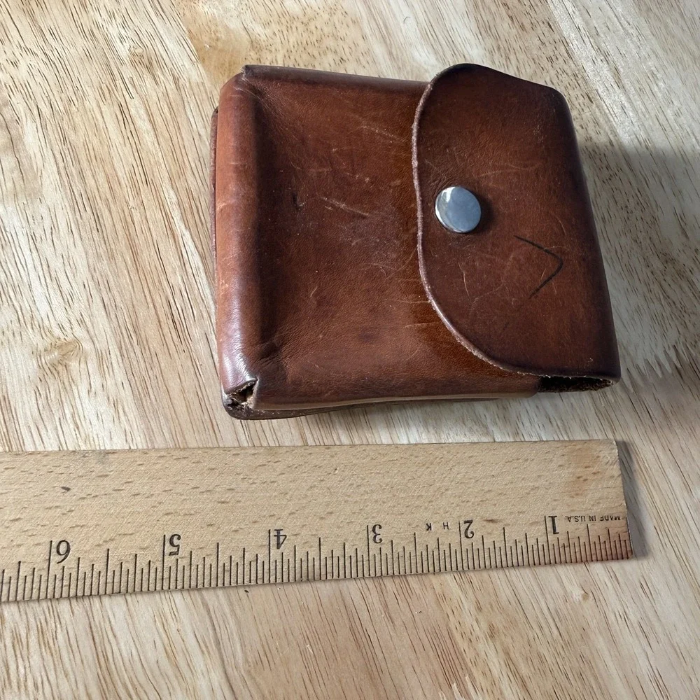 Motorola Razr Flip Phone Money Clip Holder Hand Made Leather Button Snap
